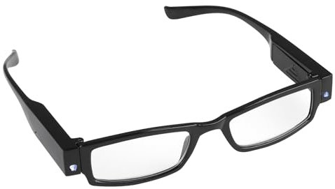 Magnifying Glasses with Light 250% LED Lighted Magnifying Eyewear Wearable Glasses Hands-Free Head Magnifier Eyeglasses for Hobbies Reading Craft Close Work