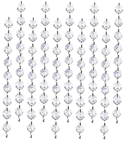 Lot de 10 Perles Rondes en Forme De Lettres Décoration Murale À Suspendre Cristaux pour Bureau