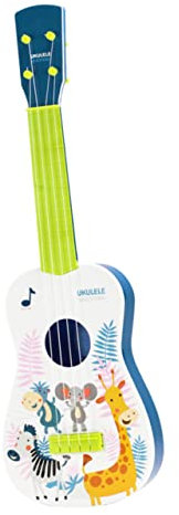 QUMIIRITY Kleine Ukulele Spielzeug Für Junge Mädchen Musikinstrument Mit Verstellbaren Saiten Frühkindliche Bildung Simulation Für Jungen Und Mädchen Zufällige Farben