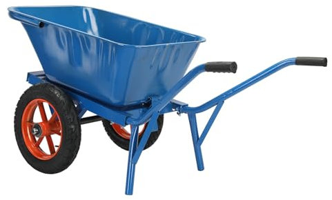 Brouette Home Garden, Brouette à Deux Roues, Chariot de Jardin Robuste, Chariot Utilitaire