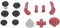 Paddle Controller, Tirature Controller Impostare la Sostituzione di Elite Series 2 (rosso)