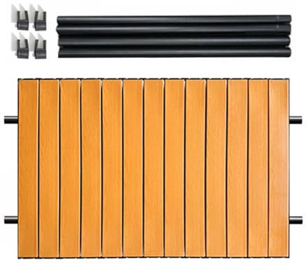 Folding Camping Table - Robust Garden Table - Metal Top Table Top for Garden Patio Car Camping Travel Indoor Picnic BBQ