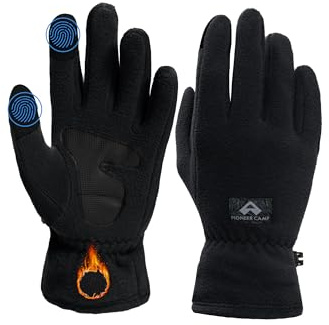 Pioneer Camp Fahrradhandschuhe Thermo Handschuhe Winter für Herren Damen, Touchscreen, Anti-Rutsch, Verstellbar Winterhandschuhe - für Outdoor, Skifahren, Wandern, Klettern, Freizeit