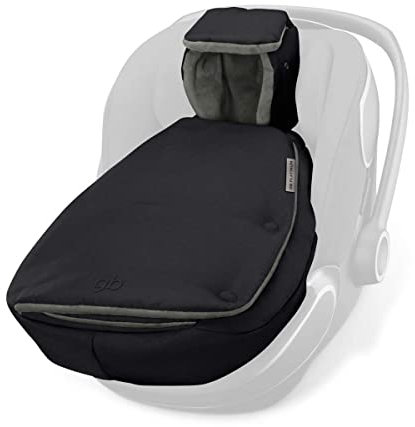 Goodbaby Fußsäckchen für GB und Cybex Babyschale, Tragetasche und Tragewanne, Winter Fußsack Universal-Fußsack Fleece, Mumienform, Black