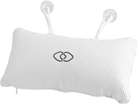FTVOGUE Cojín antideslizante para bañera o spa con ventosas, soporte para cabeza y cuello