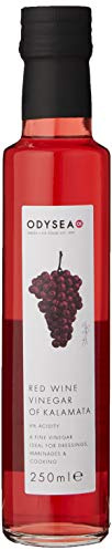 Odysea Red Wine Vinegar of Kalamata, Glass Jar, 250 ml, (Pack of 1)