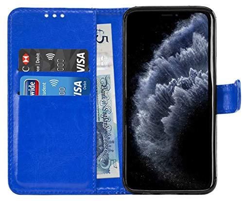 Gadget Giant - Custodia a Portafoglio in Pelle per iPhone 11 PRO Max (6,5 Pollici), con 2 Scomparti per Carte di Credito, Funzione di Supporto e Chiusura Magnetica