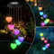 Solarenergie Reisball Liebe Windspiel Aussen Solarlampe Garten Geschenke Mädchen Farbwechsel Solar Wind Spinner Dekoratives Solar Beleuchtung für Terrasse Hof Garten Haus Dekoration Valentinstag