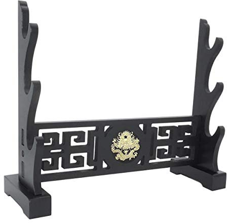 GOONSDS épée Support pour écran d'arme Stand Katana Genji Japonais Samurai Sword 3Tier,Dragon 3 Tier