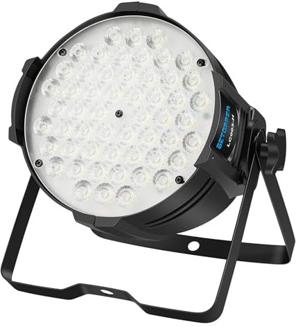BETOPPER 54 LED Par Light Super Bright DMX-512 DJ Stage Light White/Off White Lighting 5000 Lumen for Theater, Studio, Photo Studio, Home Decoration, Party, Church Event, Wedding etc.