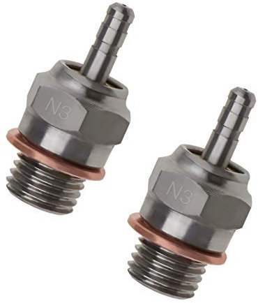Create idea 2 x N3 Zündkerzen kompatibel mit 1/10 Maßstab HSP 70117 Kyosho HPI für RC Nitro 4C Motoren Auto LKW Modellzubehör