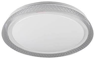 Reality Leuchten LED Deckenleuchte Heracles R62371100, Kunststoff Weiß, inkl. 18 Watt LED, Starlight Effekt, Fernbedienung