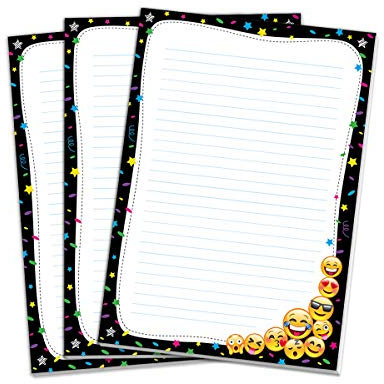 3 Blöcke Schreibblock mit Kindermotiv Mädchen Jungen Kinder (3 Blöcke mit je 25 Blätter in A4-Format)