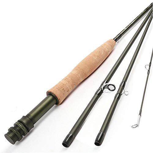 Angelrute Fast Action Fly Fishing Rod Graphite Carbon Fiber Fliegenrute-9ft 8wt 4pc (270cm) Teleskop Angelrute (Size : 8ft4inch 4wt (254cm))