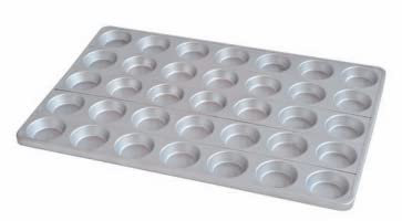 FORNOSERVICE TEGLIA PER FOCACCINE 35 FORME Ø 65, Alluminio 60x40