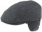 Herren Winter Schiebermütze mit Ohrenklappen Flatcap Schirmmütze 100% Wolle, ausklappbarer Ohrenschutz, Hautfreundlich, Bequem 63, Hellblau