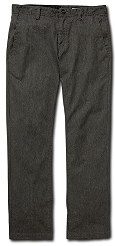 Volcom Frickin Pantalon Stretch Moderne pour Homme, Charbon chiné 1, 29W / 32L