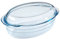 Tradineur - Fuente para horno ovalada con tapa - Fabricado en Vidrio - Apto para horno, microondas, congelador y lavavajillas - 4 Litros - 13 x 33 x 20 cm