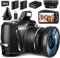 NBD Digitalkamera, kompakt, 4 K, HD, 48 MP, Kamera mit Karte 32 GB NBD Appareil Photo numérique Pour photographie - Vlogging 4K - Écran à Rabat 180° - WiFi - Rose (Dunkelbraun)