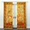 ALOFCART Mandala-Wandbehang, Vorhänge, 1 Paar, indischer Hippie-Vogel, Wandteppich, Raumvorhänge (Gelb, Queen-Size-Größe 228,6 x 215,9 cm)