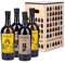2 pz.Jefferson Amaro Importante da 700 ml + 2 pz. Madame Milù da 700ml In CASSETTA LEGNO GIOCHIAMO A TRIS Limited edition - Idea Regalo per Natale - Originale Vecchio Magazzino Doganale