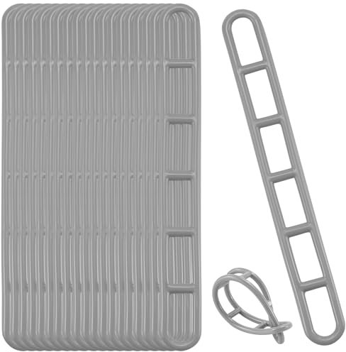 Tyafzzn Plastic guy element, 6-hole rope tensioner, camping guy ladder, tarpaulin tensioner, tent awning ladder for tensioning, tent tensioner of awnings, camping tent, tarpaulins (30)