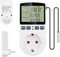 KBIBCK Feuchtigkeitsregler, Digital Thermostat Steckdose, 230V Temperaturregler Steckdose, Temperaturregler Schalter Steckdose, Temperaturschalter für Gewächshaus,Aquarium,Terrarium,Reptilien