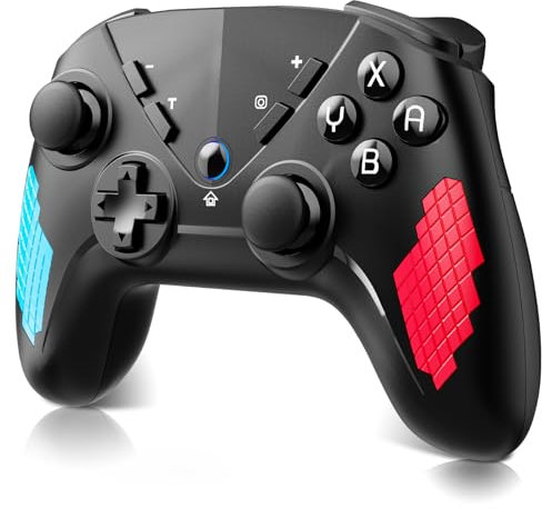 Shiptree Controller Switch, Wireless Pro Controller per Switch/Switch Lite/Switch OLED, Controller Switch con 6-Axis Gyro,Doppia Vibrazione,Turbo e Screenshot