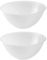 ANGIX 15cm Plastic Mixing Bowls, Microwave and Dishwasher Safe Multipurpose Kitchen Serving Bowl for Mixing & Serving Fruit, Vegetables and Salad (2)
