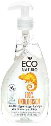 EcoNaturo - Ökologisch Flüssigseife 400 ml – Bio Seife mit Ecolabel-Zertifikat – Handseife Flüssig für alle Hauttypen – Feuchtigkeitsspendend & Beruhigend – Handseife Nachfüllbeutel - Liquid Soap