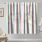 Kzzfqxb 107x160cm Tende Rosa 2 Pannelli, Strisce Colorate Rosa Arcobaleno Fiocco Nodo Deliziose drappeggiate per Bambini Ragazze Cameretta Camera da Letto Soggiorno