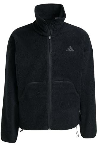 adidas Men's City Tech High Pile Fleecejacke mit durchgehendem Reißverschluss