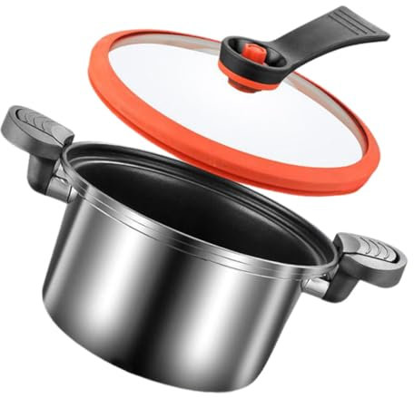 Cabilock Pentola Pressione Inossidabile con Cucina Induzione Design Compatto e Antiaderente Utensile per e Piatti
