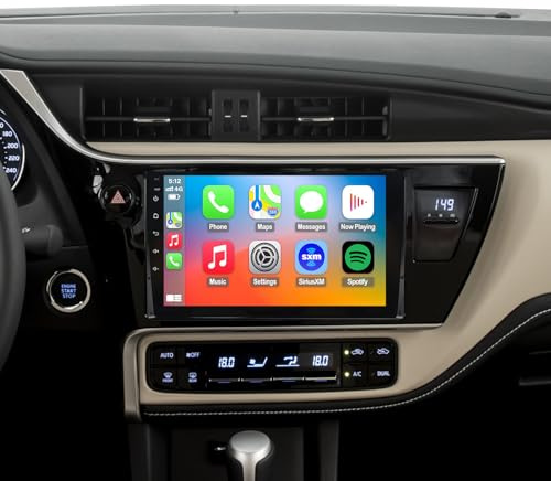 QLED Radio for Toyota Corolla 2017 2018 2019 Upgrade Touch Screen Stereo Replacement Wireless Carplay Android Auto 4G LTE Network