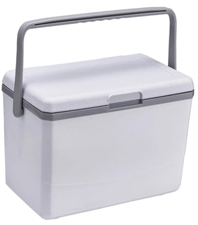 Pegciuho Isolierte Kühlbox, 3 l, zur Warm-/Kalthaltefunktion, Kühlbox für den Versand von Lebensmitteln, Weiß