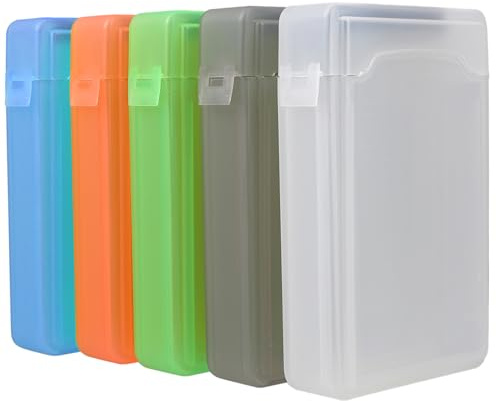 ABOOFAN 5pcs Hard Drive Protection Box for Hdd Shockproof Storage Case Plastic Hard Disk Case Protector for Portable Storage