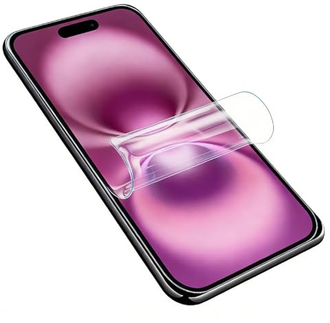 [2 Pack] Hydrogel Soft TPU Screen Protector for iPhone 16 Pro Max 5G | Full Coverage Curved HD Transparent Flexible Mobile Phone Film for iPhone 16 Pro Max 5G, Bubble-Free, Anti-Scratch
