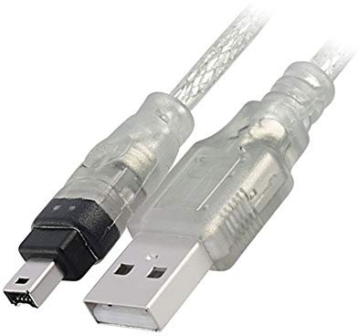 Aukson P95 Câble adaptateur USB vers Firewire IEEE 1394 4 broches iLink - 1,5 m de long pour connexion USB vers Firewire