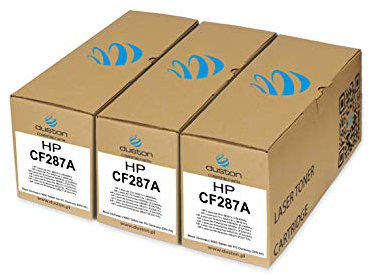 duston 3X CF287A, 87A Schwarz Toner kompatibel mit HP Laserjet Pro M501 Enterprise M506 M527