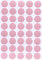 Etiketten Pastell Pink 19 mm runde Aufkleber – 1,9 cm Klebepunkte 600 Stück von Royal Green