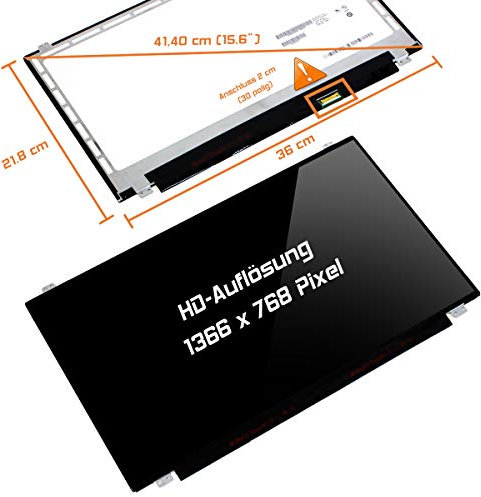 Laptiptop 15,6 LED Display Glossy passend für HP 15-Ac139nv 30Pin Bildschirm WXGA HD