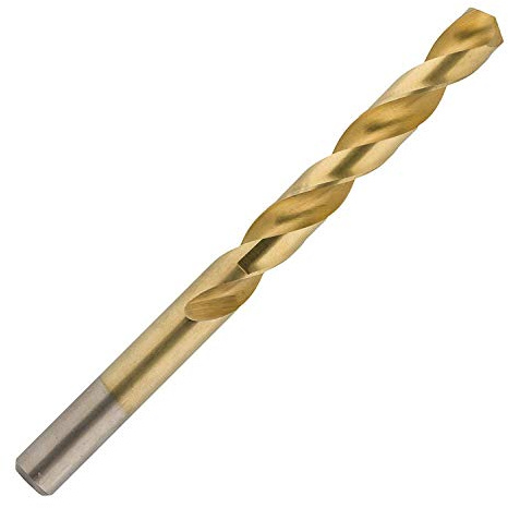 UK Drills HSS Titanium Drill Bits - Fully Ground, Titanium Coated Tool Bit Jobber - To be used on Steel, Wood & Plastic - 6.0mm