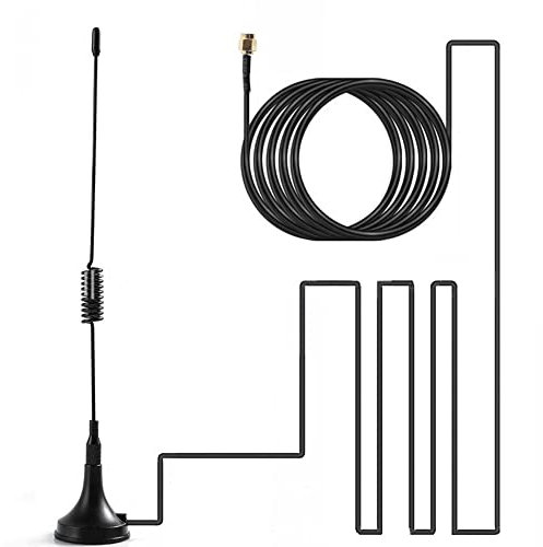 GAOHOU Car Radio Antenna DAB Digital Aerial Magnetic Base Mount SMA Male Plug for Digital DAB Car Radio Adapter