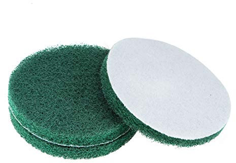 sourcing map 5 Inch 240 Grit Drill Power Brush Tile Scrubber Scouring Pads Cleaning Tool 3pcs