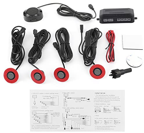 Rückfahrradar Kit, Einparkassistent, 16,5 mm Rückfahrhilfe des Rückfahrradarsensors mit o Summer Zusatzsatz(Grau)