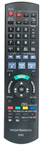 VINABTY N2QAYB000234 Fernbedienung ersetzt für Panasonic DVD-Recorder DMR-EX81 DMR-EX768 DMR-EX71 DMR-EX71S Dmr-ex81s DMR-EX71SEGK DMREX81 DMREX768