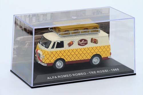 Generico Veicoli Pubblicitari Epoca 1:43 Die Cast - Alfa Romeo Romeo - Tre Rossi - 1960