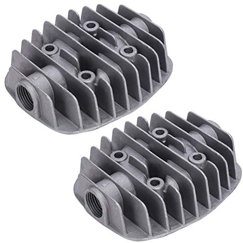 Double culasse, 2 culasses de compresseur d'air, 42X42mm Durable pour les fournitures industrielles outils matériels pince de compresseur d'air