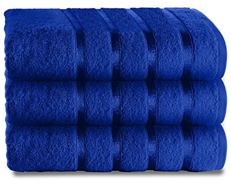 GC GAVENO CAVAILIA Bath Sheet Towel Set of 2 - Soft & Super Absorbent Large Bath Towel - 500 GSM Ringspun Cotton Towels Set, Royal Blue