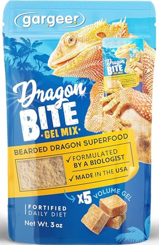 Gargeer 3oz Bearded Dragon Food. All Stages Complete Gel Diet, Made in USA